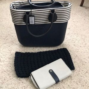 New Italian navy O bag w/accessories